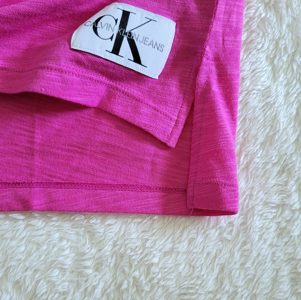 Calvin Klein Jeans👖Pink💕 Boxy Tee - NWT - Picture 4 of 12